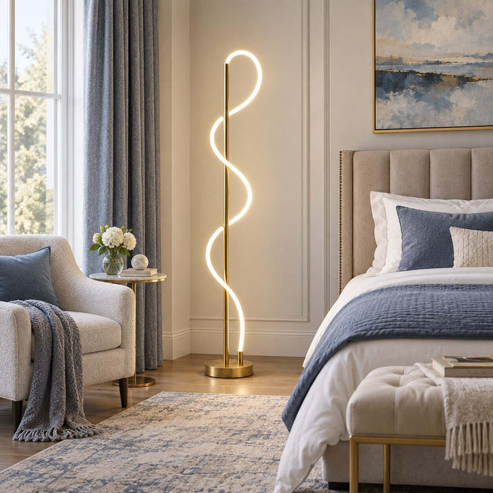 Orvane Floor Lamp | Modern LED Standing Lamp for Living Room