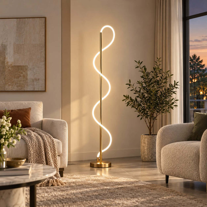 Orvane Floor Lamp | Modern LED Standing Lamp for Living Room