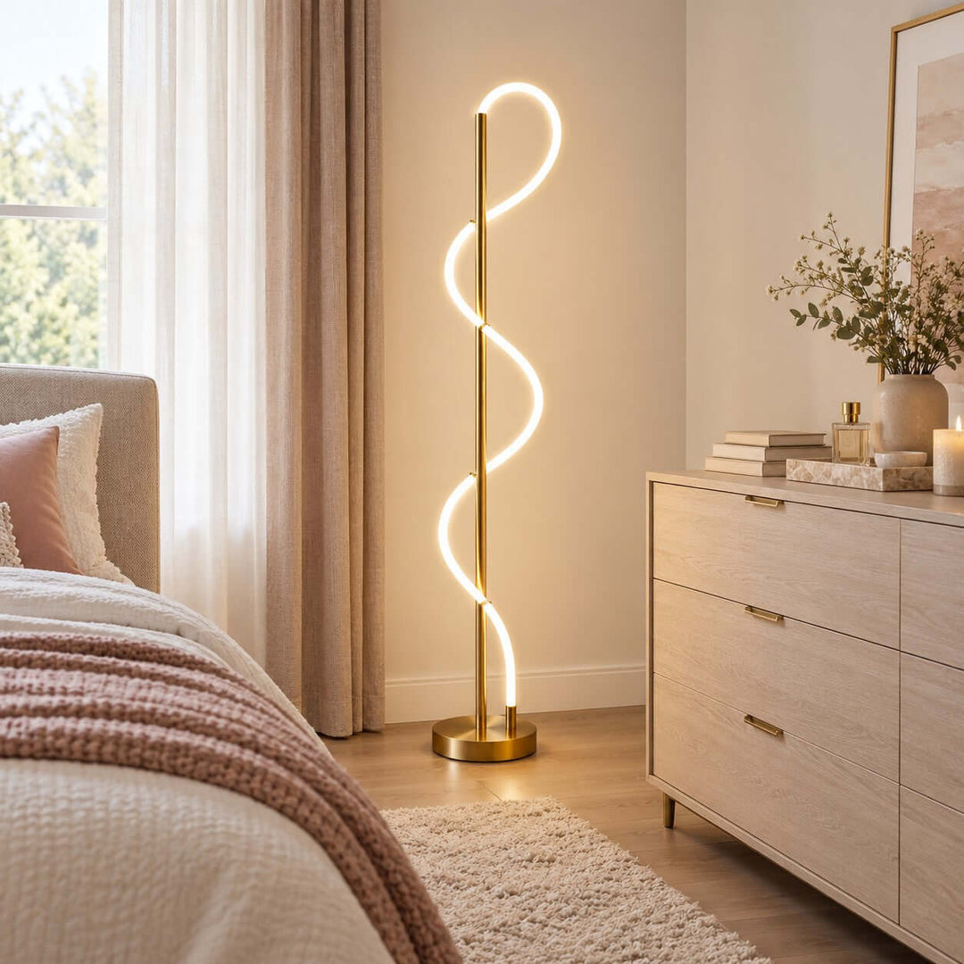 Orvane Floor Lamp | Modern LED Standing Lamp for Living Room