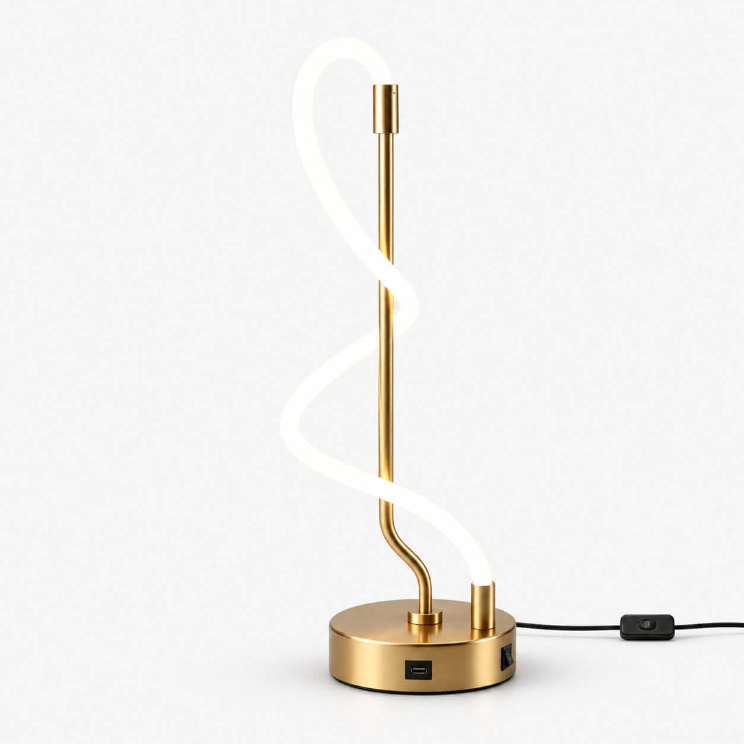 Orvane Table Lamp | Modern Silicone Desk Lamp for Bedroom or Office