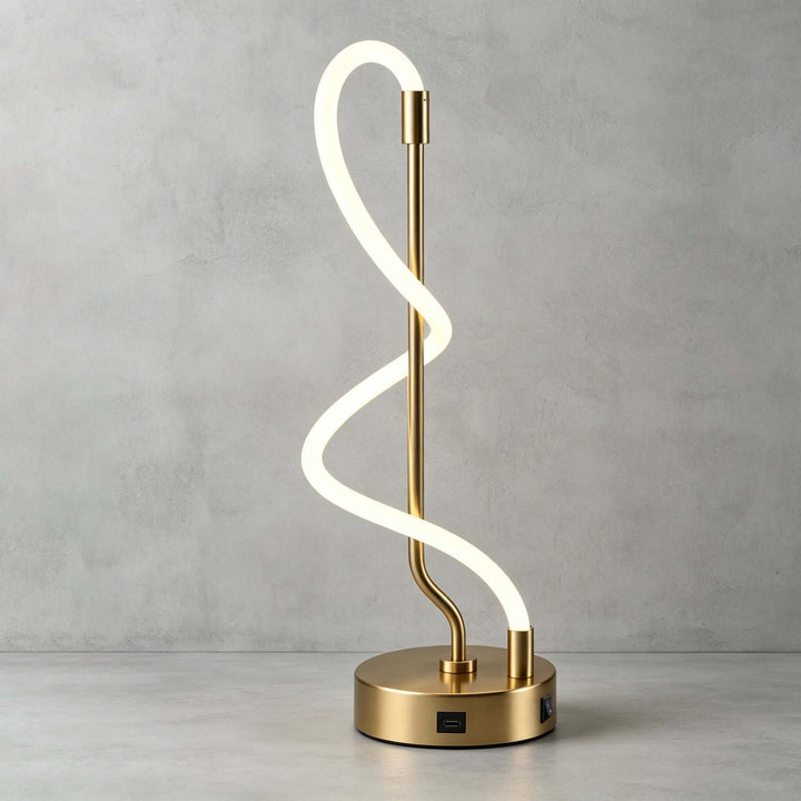 Orvane Table Lamp | Modern Silicone Desk Lamp for Bedroom or Office