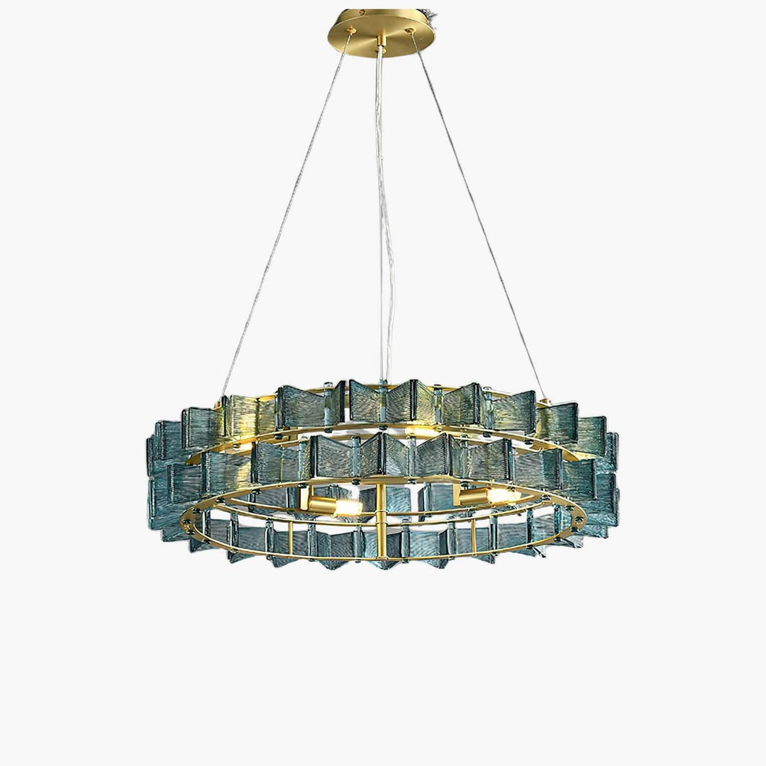 Orvex Chandelier – Contemporary bedroom Glass & Metal Lighting