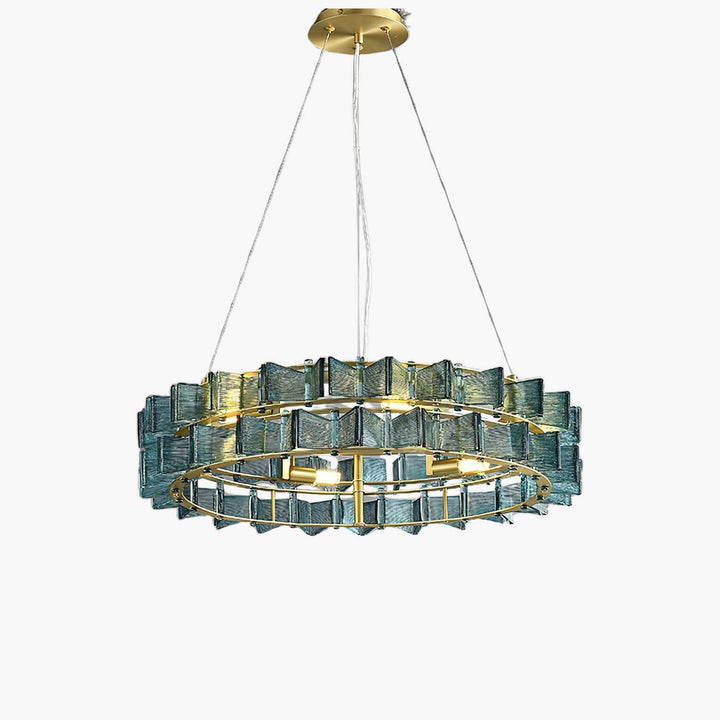 Orvex Chandelier – Contemporary bedroom Glass & Metal Lighting