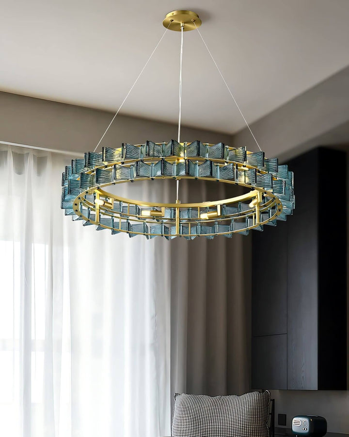 Orvex Chandelier – Contemporary bedroom Glass & Metal Lighting