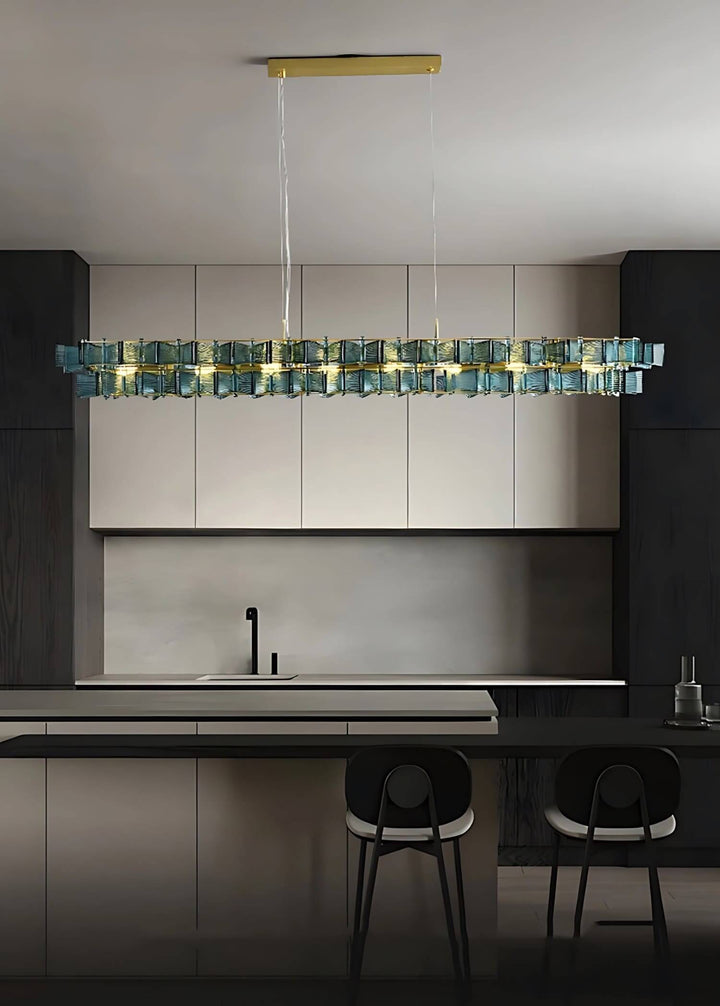 Orvex Chandelier – Contemporary bedroom Glass & Metal Lighting