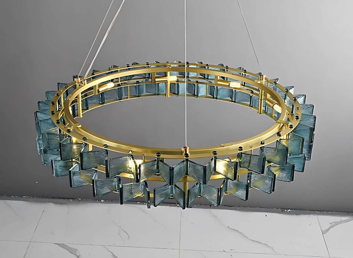 Orvex Chandelier – Contemporary bedroom Glass & Metal Lighting