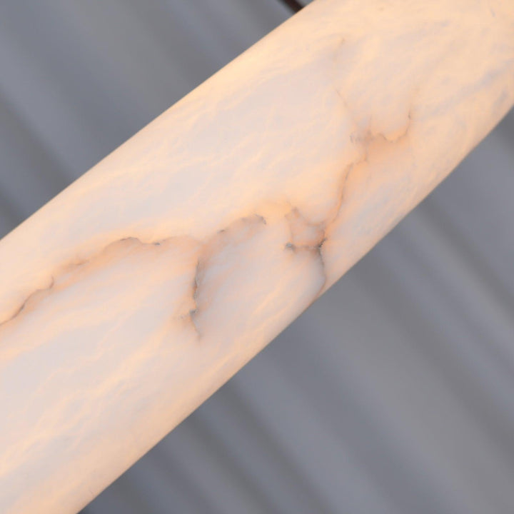 Oslo Pendant Light | Circle Alabaster Chandelier for Living Room | Vinlighting | Vinlighting