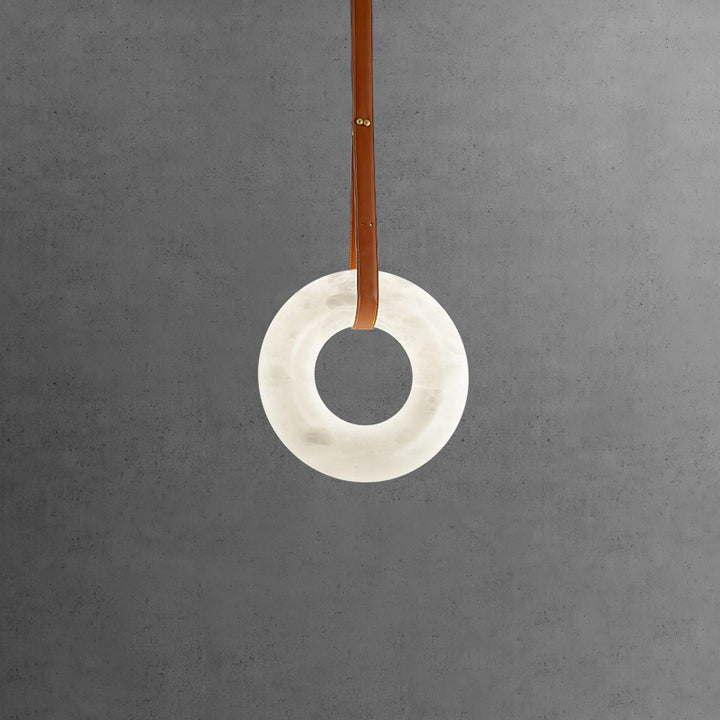 Oslo Pendant Light | Circle Alabaster Chandelier for Living Room | Vinlighting | Vinlighting