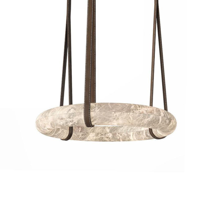 Oslo Pendant Light | Circle Alabaster Chandelier for Living Room | Vinlighting | Vinlighting