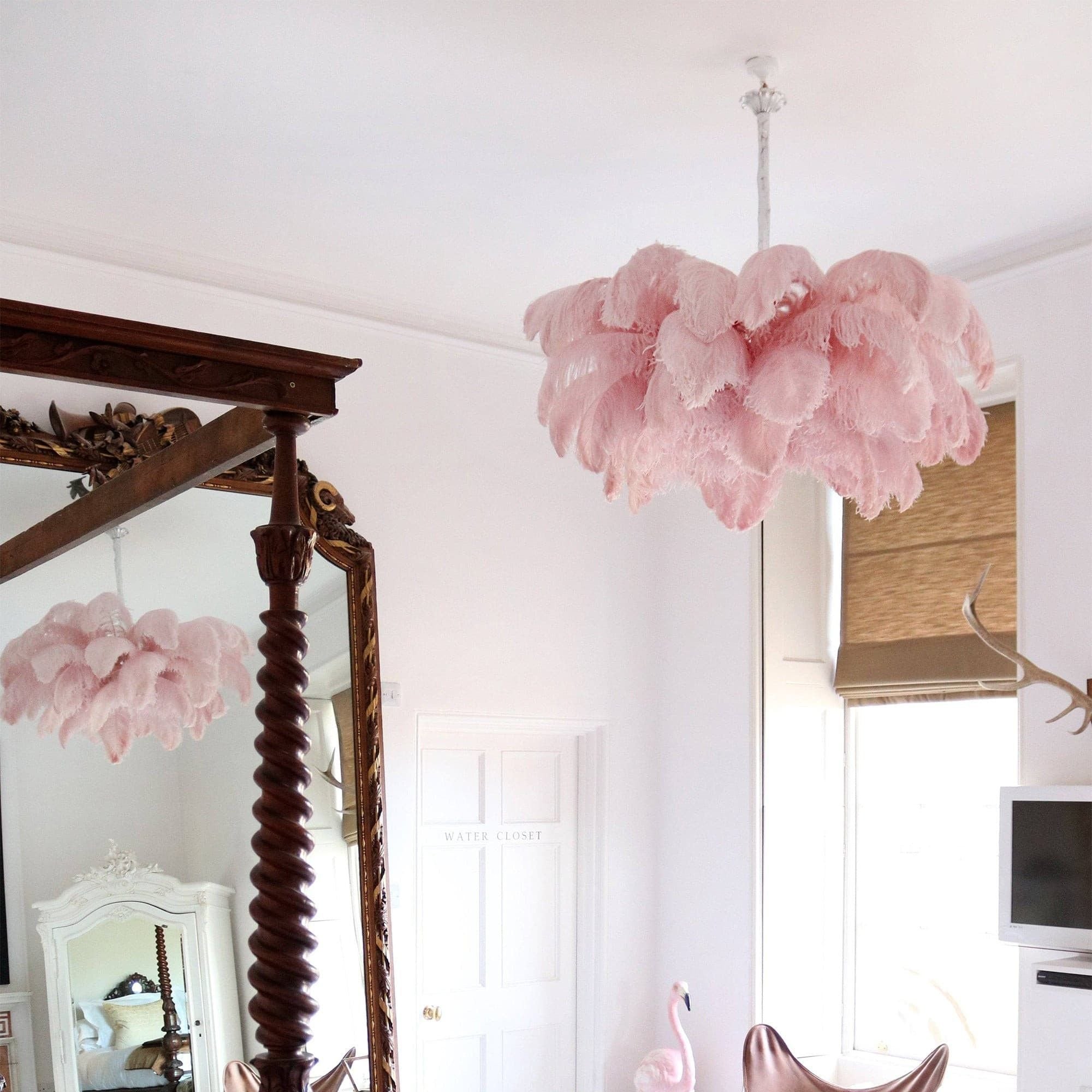 Ostrich Feather Chandelier