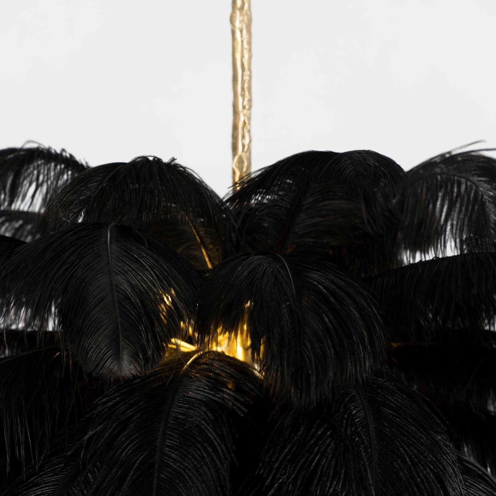 Ostrich Feather Chandelier