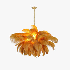 Ostrich Feather Chandelier