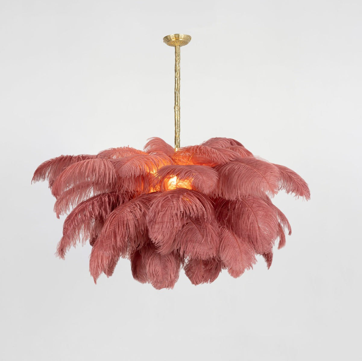 Ostrich Feather Chandelier