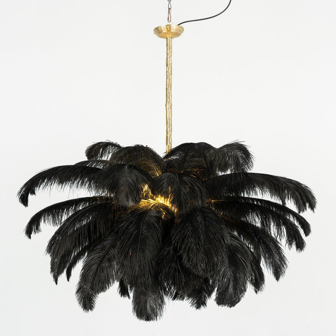 Ostrich Feather Chandelier