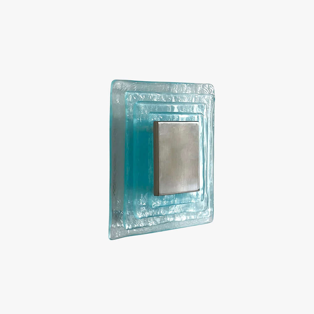Osvira Wall Light – French Minimalist Square Murano Art Glass