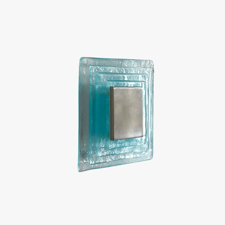 Osvira Wall Light – French Minimalist Square Murano Art Glass