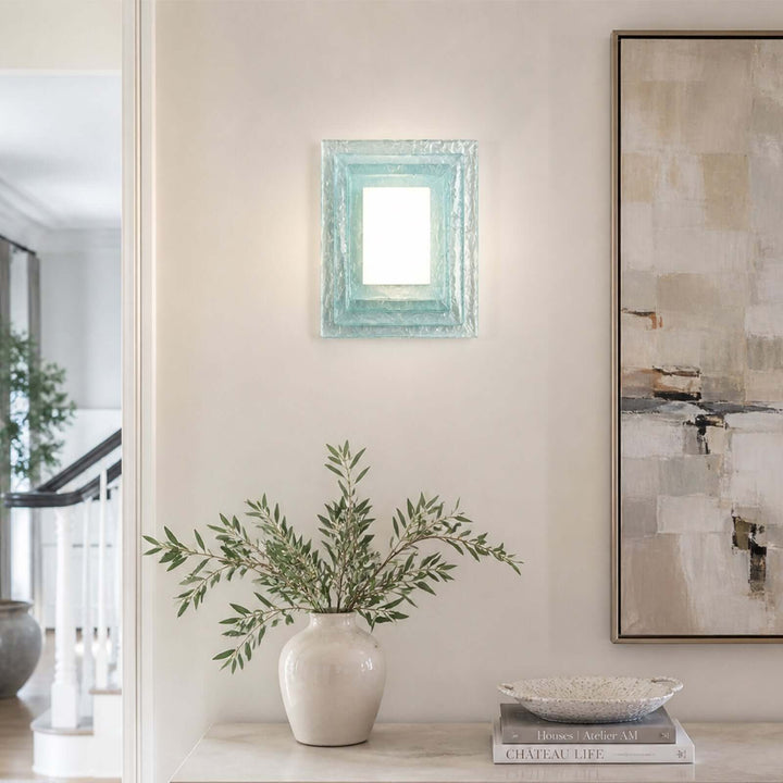 Osvira Wall Light – French Minimalist Square Murano Art Glass