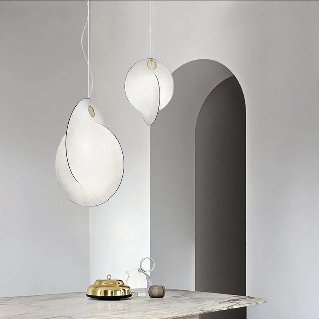 Overlap Pendant Light - White Silk Elegance | Vinlighting | Vinlighting