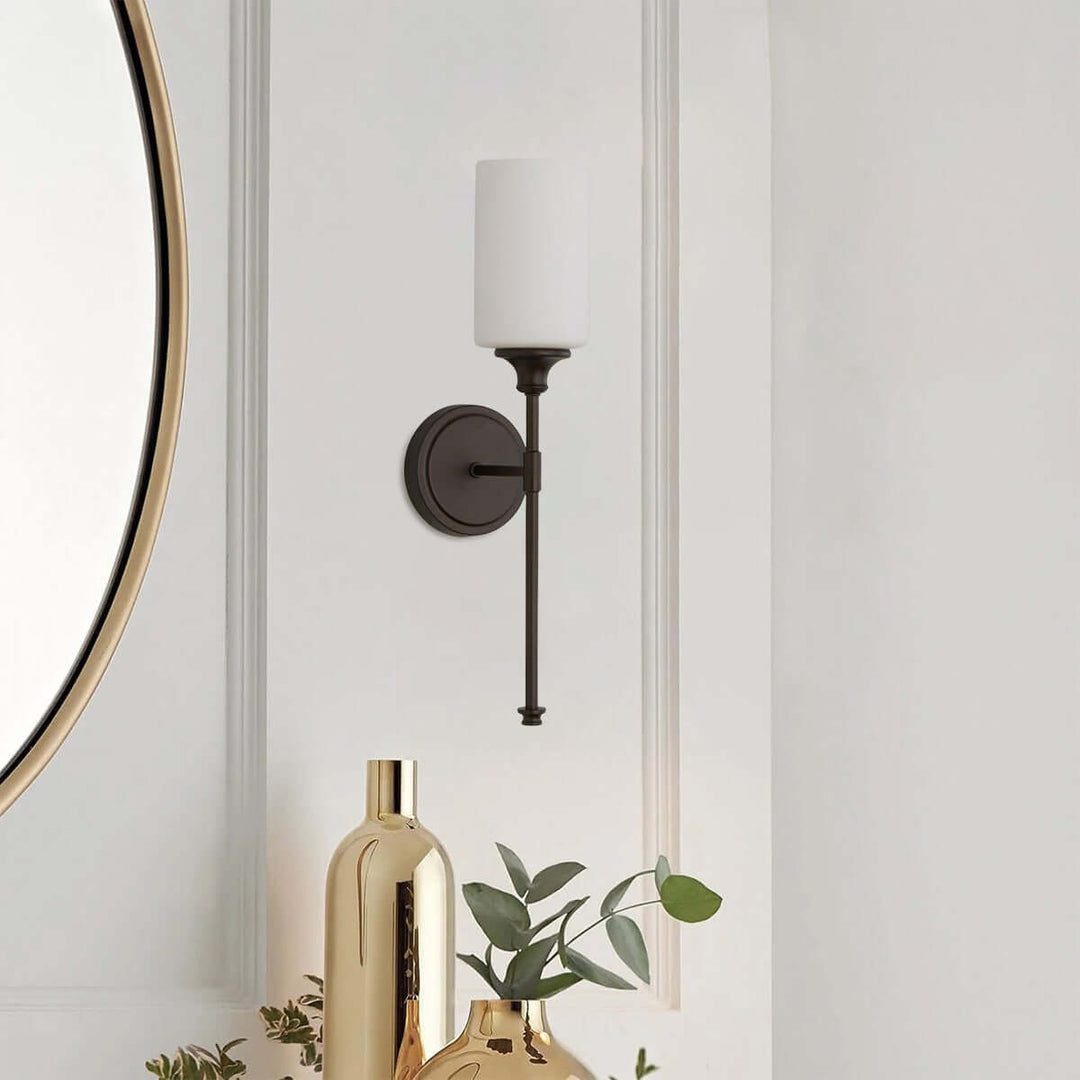 Ovrina Wall Lamp – American Modern Brass Glass Light