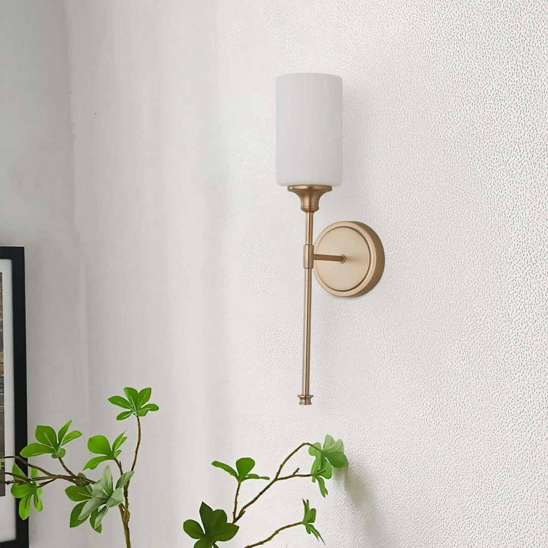 Ovrina Wall Lamp – American Modern Brass Glass Light