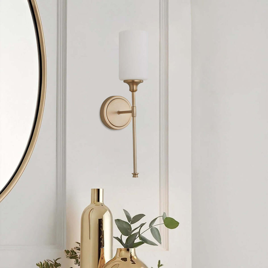 Ovrina Wall Lamp – American Modern Brass Glass Light