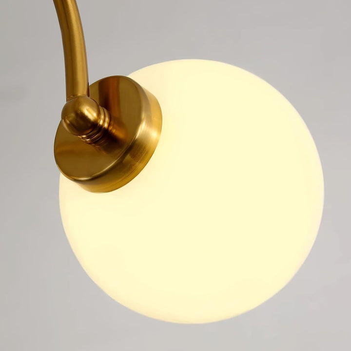 Paige Chandelier | Mid-Century Modern Black & Cognac Glass Light | Vinlighting | Vinlighting