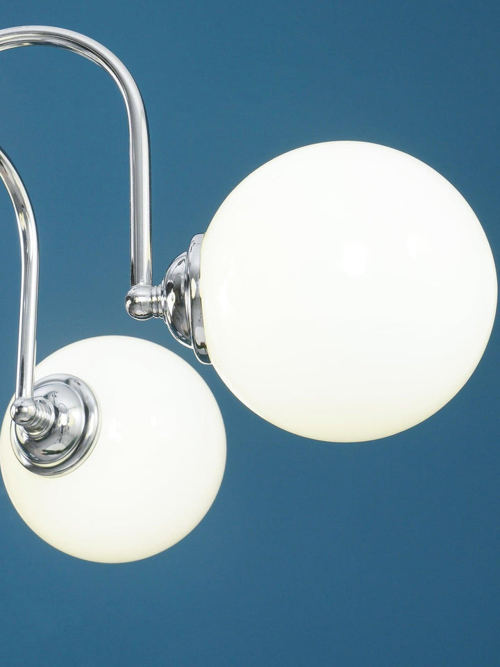 Paige Chandelier | Mid-Century Modern Black & Cognac Glass Light | Vinlighting | Vinlighting