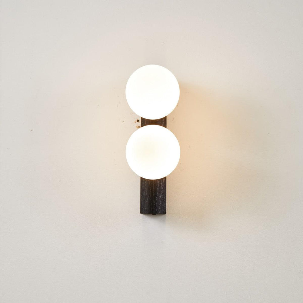 Palla Wall Light - Elegant Opal & Titanium Spherical Design | Vinlighting