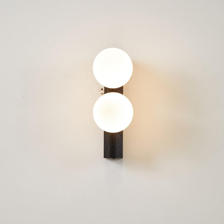 Palla Wall Light - Elegant Opal & Titanium Spherical Design | Vinlighting
