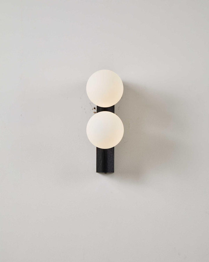 Palla Wall Light - Elegant Opal & Titanium Spherical Design | Vinlighting