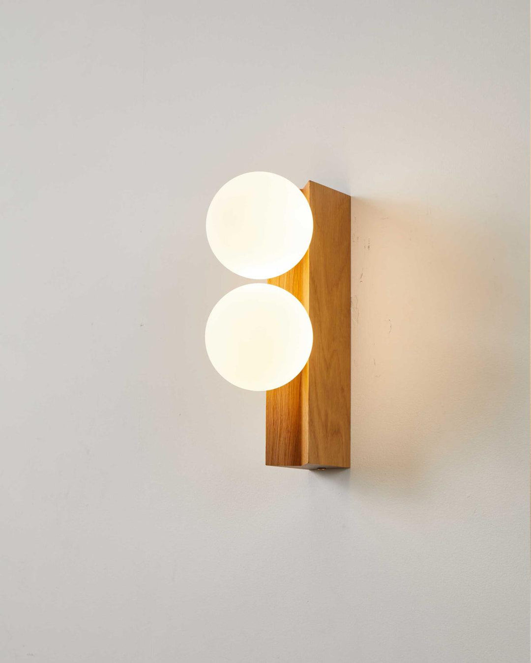 Palla Wall Light - Elegant Opal & Titanium Spherical Design | Vinlighting
