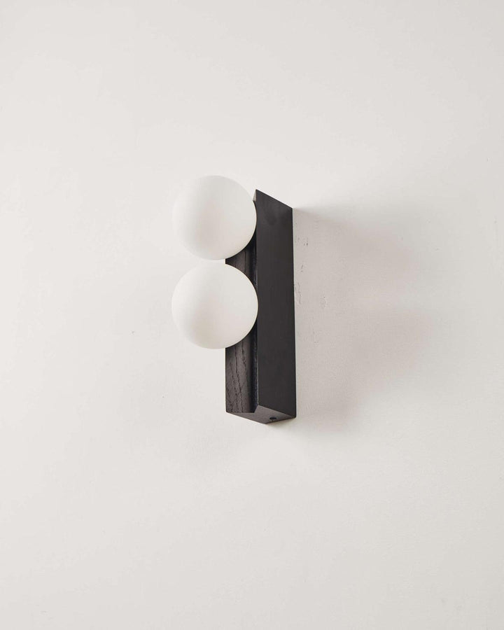 Palla Wall Light - Elegant Opal & Titanium Spherical Design | Vinlighting