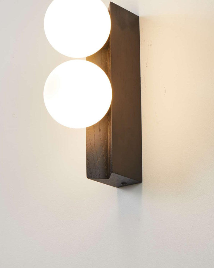 Palla Wall Light - Elegant Opal & Titanium Spherical Design | Vinlighting