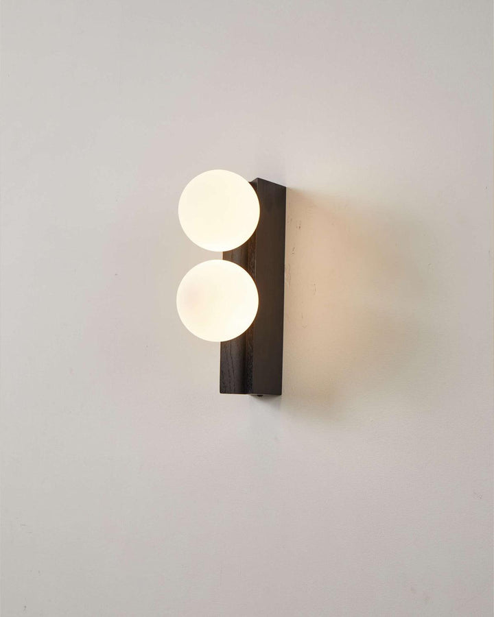 Palla Wall Light - Elegant Opal & Titanium Spherical Design | Vinlighting