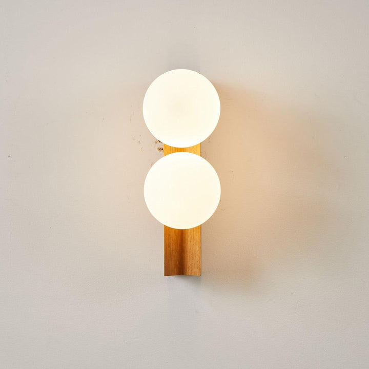 Palla Wall Light - Elegant Opal & Titanium Spherical Design | Vinlighting