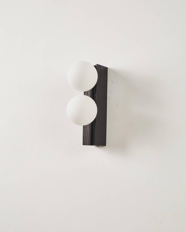 Palla Wall Light - Elegant Opal & Titanium Spherical Design | Vinlighting