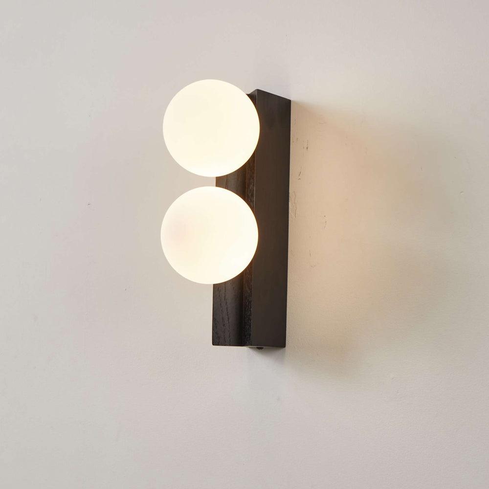 Palla Wall Light - Elegant Opal & Titanium Spherical Design | Vinlighting