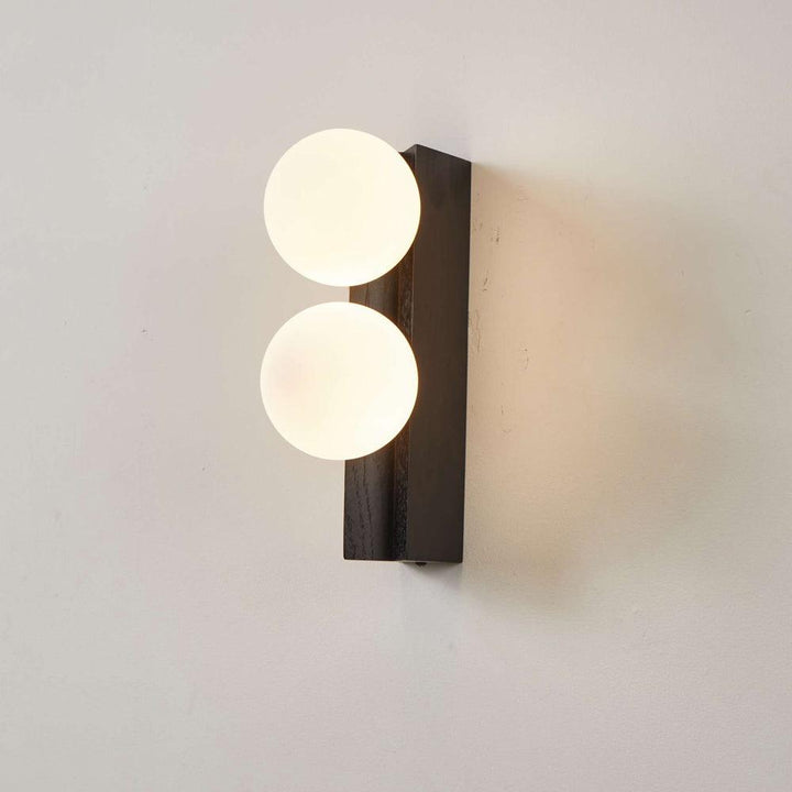 Palla Wall Light - Elegant Opal & Titanium Spherical Design | Vinlighting