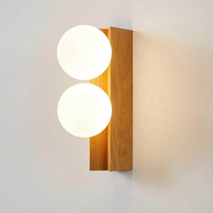 Palla Wall Light - Elegant Opal & Titanium Spherical Design | Vinlighting