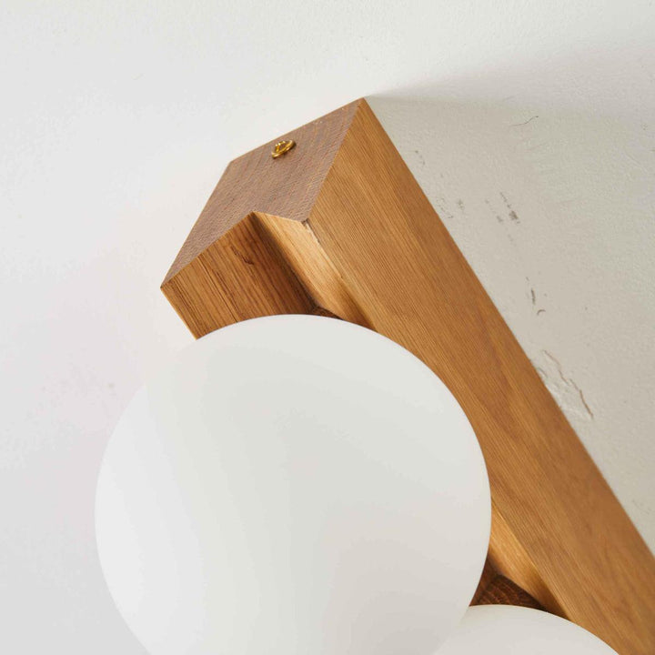 Palla Wall Light - Elegant Opal & Titanium Spherical Design | Vinlighting