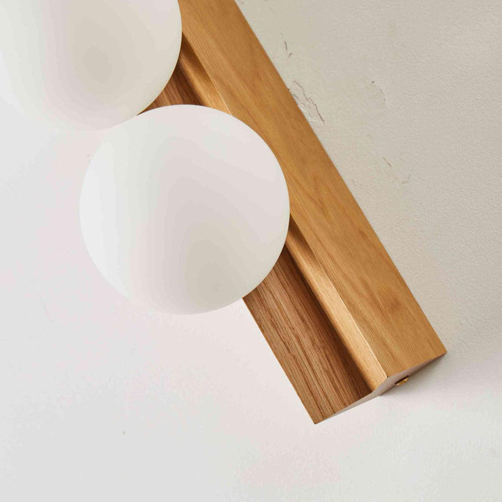 Palla Wall Light - Elegant Opal & Titanium Spherical Design | Vinlighting
