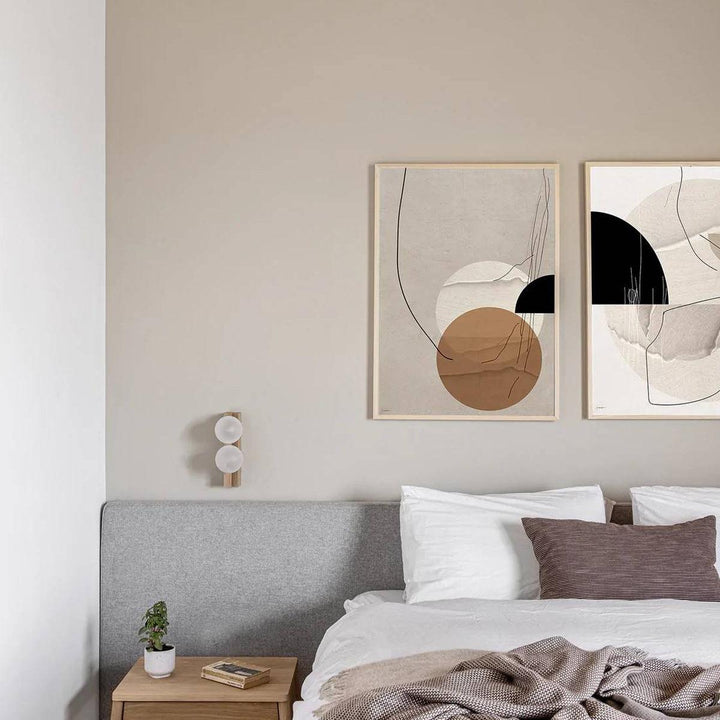Palla Wall Light - Elegant Opal & Titanium Spherical Design | Vinlighting