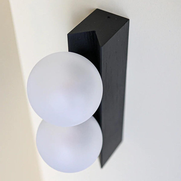 Palla Wall Light - Elegant Opal & Titanium Spherical Design | Vinlighting