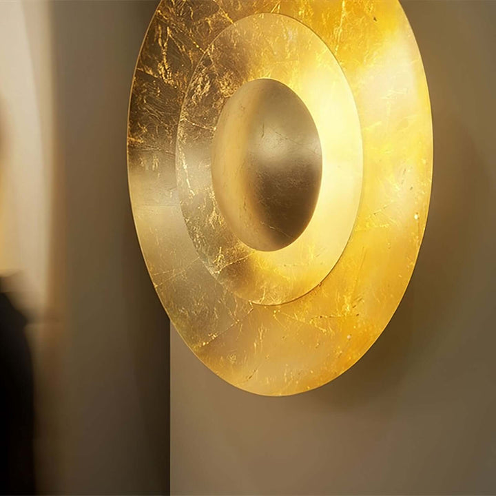 Palla Wall Light – Modern Minimalist Round Gold Foil Lamp