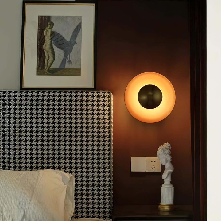 Palla Wall Light – Modern Minimalist Round Gold Foil Lamp
