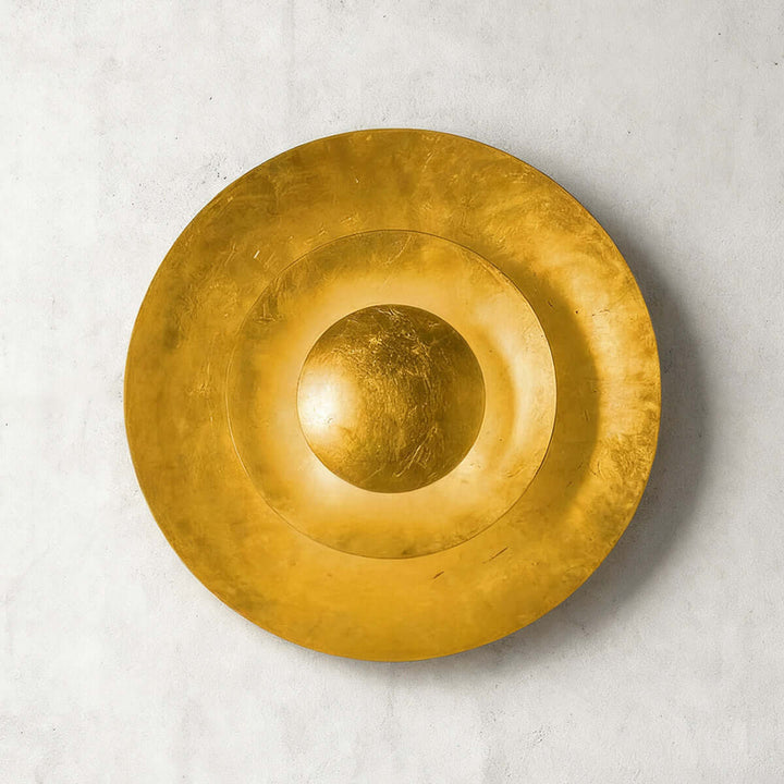 Palla Wall Light – Modern Minimalist Round Gold Foil Lamp