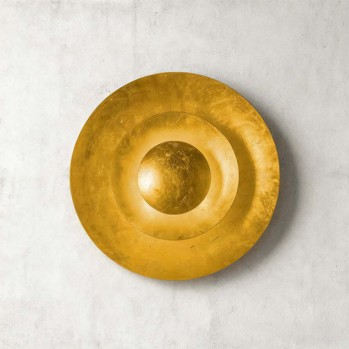 Palla Wall Light – Modern Minimalist Round Gold Foil Lamp