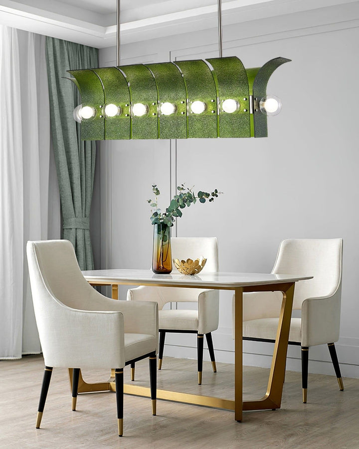 Palm Chandelier – Chrome Glass Modern Light for Living Room Decor | Vinlighting