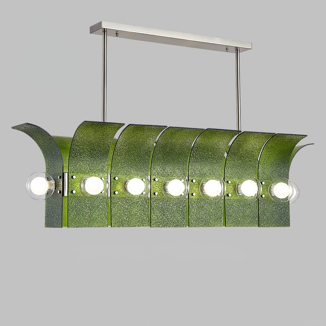 Palm Chandelier – Chrome Glass Modern Light for Living Room Decor | Vinlighting