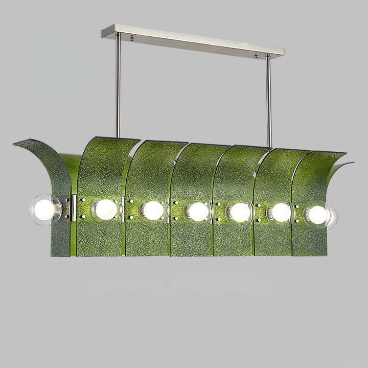 Palm Chandelier – Chrome Glass Modern Light for Living Room Decor | Vinlighting